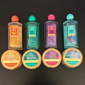 Spa Luxury Gift Set of 8 body scrub & body wash Mothers Day Gift Ideas